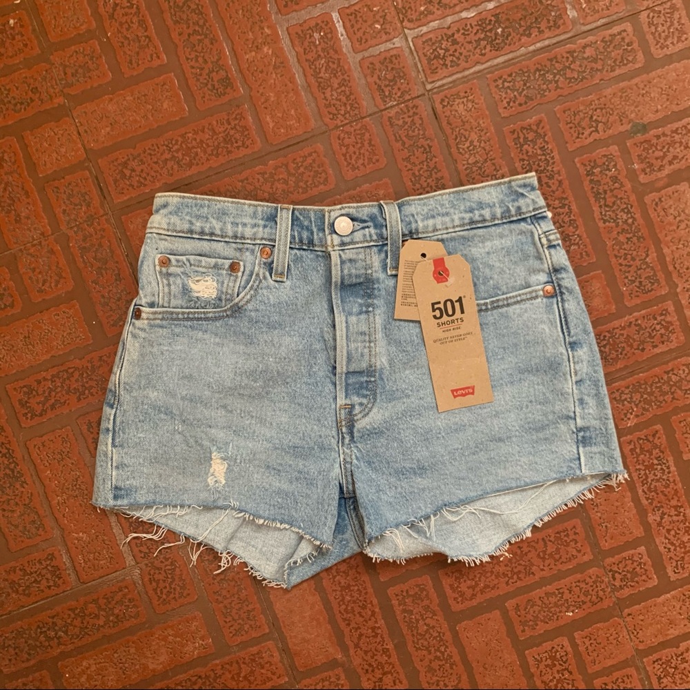 501 Levi Jean Shorts, Size 26, Brand New with Tags